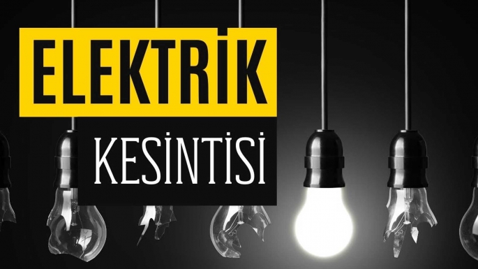 6 saatlik elektrik kesintisi!