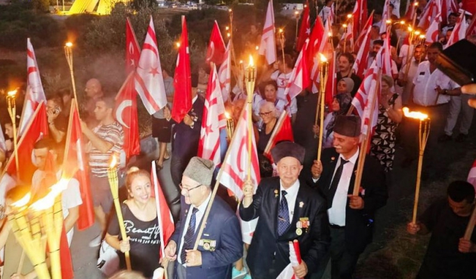 Barış Harekatı’nın 50. yıl dönümünde ‘Şafak Nöbeti’ tutuldu