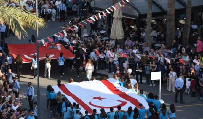 Girne’de Cumhuriyet Şöleni Korteji düzenlendi