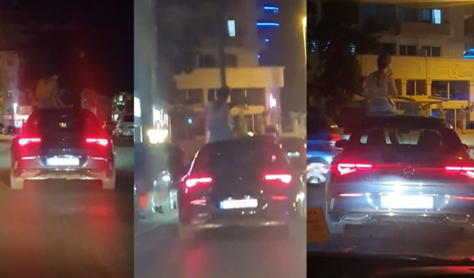 Girne’de trafikte tehlike yaratan sürücü ve yolcuya ceza kesildi