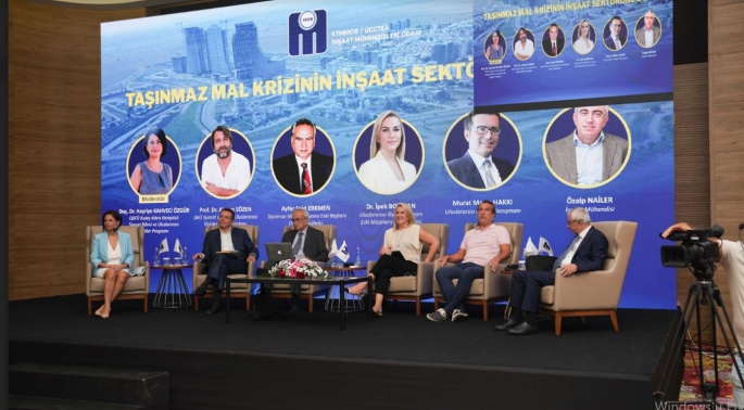 İMO, “Taşınmaz Mal Krizinin İnşaat Sektörüne Etkisi” konulu panel düzenledi