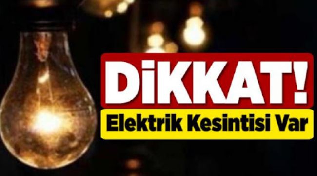 Ozanköy’de elektrik kesintisi!